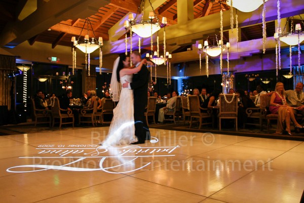 San Diego Wedding Gobo Monogram Projection Image (27)