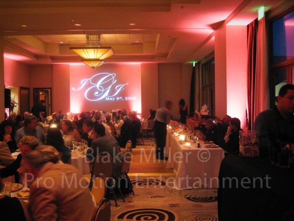 San Diego Wedding Gobo Monogram Projection Image (24)