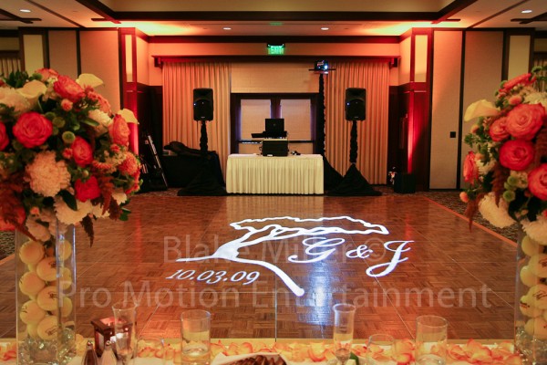 San Diego Wedding Gobo Monogram Projection Image (15)