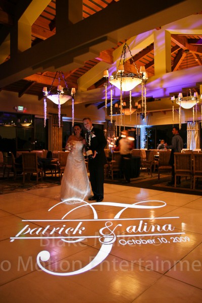 San Diego Wedding Gobo Monogram Projection Image (14)