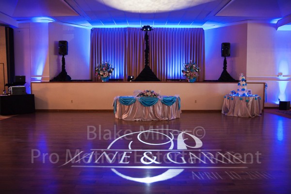 San Diego Wedding Gobo Monogram Projection Image (12)