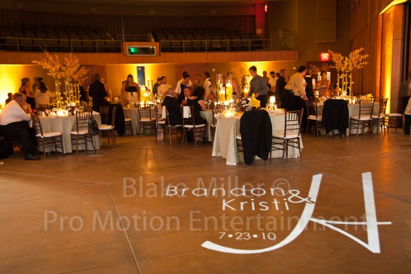 San Diego Wedding Gobo Monogram Projection Image (10)