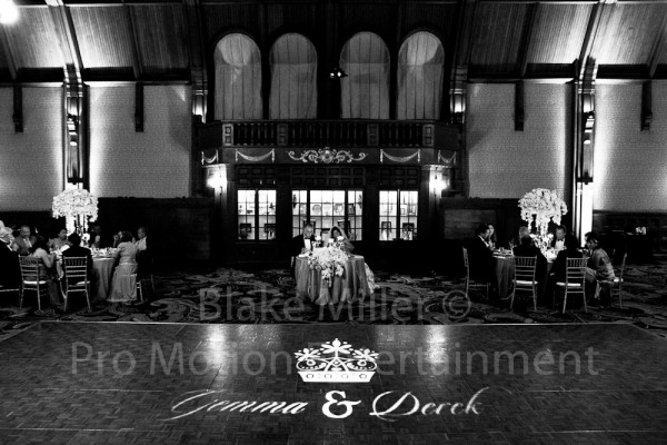 San Diego Wedding Gobo Monogram Projection Image (7)