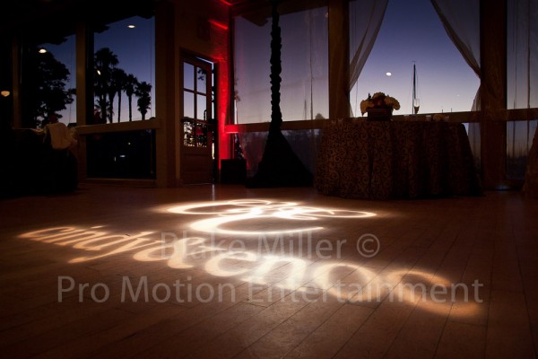 San Diego Wedding Gobo Monogram Projection Image (4)