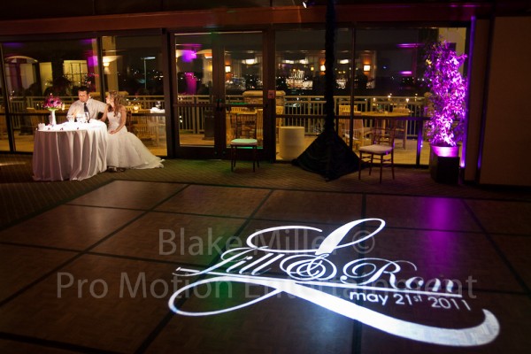 San Diego Wedding Gobo Monogram Projection Image (2)