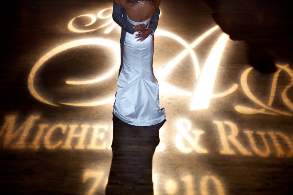 Gobo Monogram at The Prado San Diego Wedding (5)