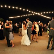 Market Lighting at Mike & Nicole’s SD Rowing Club Wedding