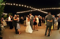 Market Lighting at Mike & Nicole’s SD Rowing Club Wedding