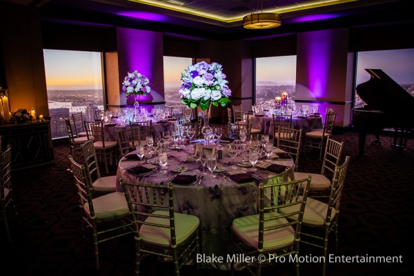 Wedding Lighting at The University Club in San Diego (7)